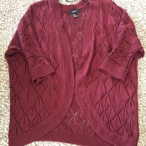 Maroon Cardigan